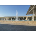 Grande fontaine de jardin à l'eau rectangulaire extérieure