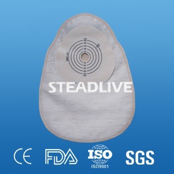 Wuhan high quality max cut 60mm one piece closed stoma colostomy pouch