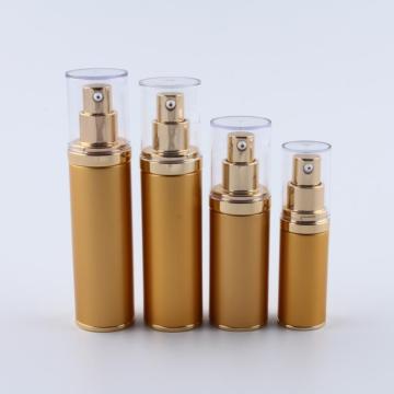 Botellas de loción de bomba sin aire de aluminio en varios tamaños: 15 ml, 30 ml, 45 ml, 50 ml