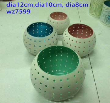 2014 neue Feder Metall Kerzenleuchter und Metall Laterne mit Ball-Form