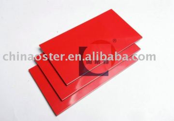 glossy red aluminium composite panel/acp