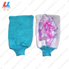 Exfoliating convenience swanky bath gloves