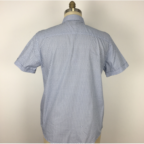 polyester cotton Print Small Pocket Men Shirts