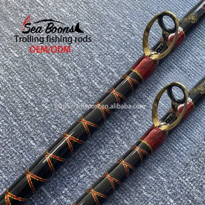 Sea Guide Fiberglass Heavy Duty Deep Sea Tuna Shark Fishing Rod