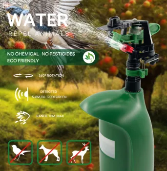 Automatic Spray Garden PIR Sensor Bird Repeller for Outdoor Use