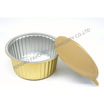 Deep round smoothwall Aluminium foil container