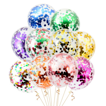Złoty bąbelek konfetti balon i 12 -calowy papierowy dekoracja balonu na wesela i urodziny