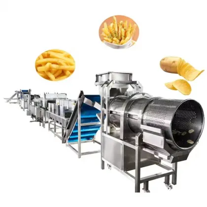 Industrial French Fries Machine for Burger King - Continuous Conveyor Belt Deep Fryer