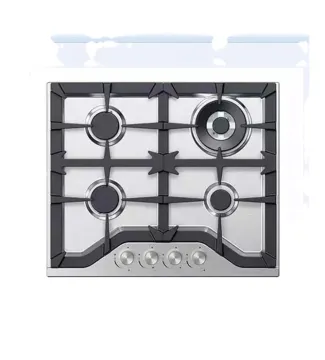 4 Burner Stainless Steel Panel Built-in Gas Cooker Hob