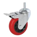 125mm Swivel TPU Castor Medium Duty Screw Casters