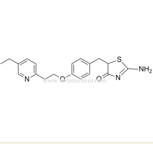 CAS 105355-26-8, PIOGLITAZONE Intermedio: 5- {4- [2- (5-Etil-2-PILIDIL) ETHOXY] BENZYL} -2-IMINO-4-TAZOLIDINO