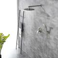 Brushed Nickel Wall Mount Brass Shower Set