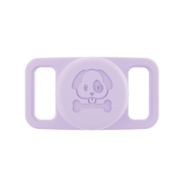 Custom Color Silicone Anti-Lost Air Tag Holder for Pet Cat and Dog Collar