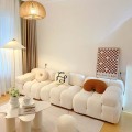 Living Room Sofa Set French Retro Marshmallow Sofa