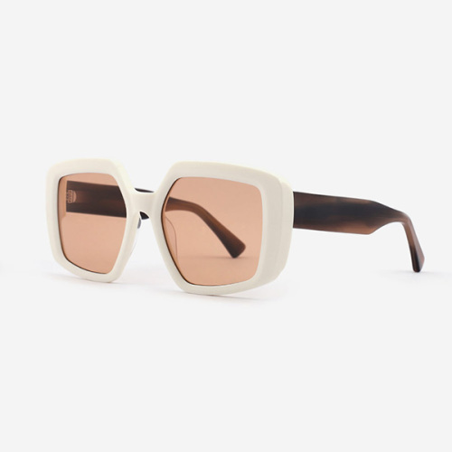 Irregular and Dimensional Acetate Femal Sunglasses