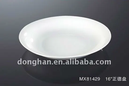 wholesale white round porcelain 10 inches dish plate for