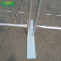 Powder coating galvanized temporary fence