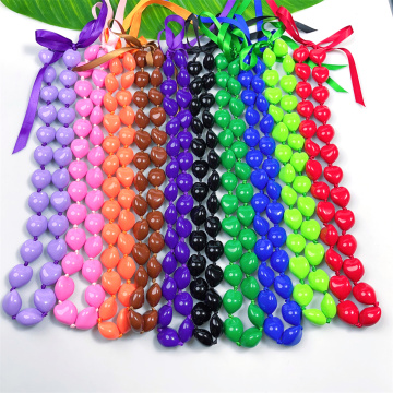 Shiny Solid Color Kukui Graduation Lei