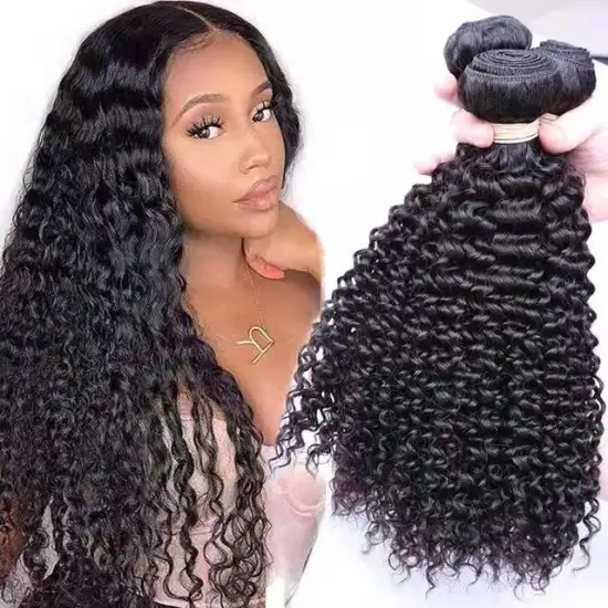 100% Unprocessed Virgin Human Hair Deep Wave Bundles Hot Selling Malaysian Cuticle Aligned Hair Human Extensions  Deep