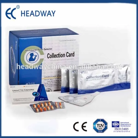 Urea Breath Collection Card for C14 UBT Analyzer