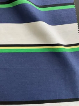 cotton spandex print stripe fabric for lady's outwear