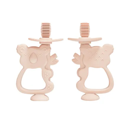 Koala 2in1 Silicone Teether Baby Toothbrush Soothing Relief