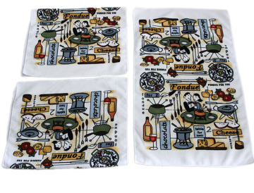 Wholesale100% Microfiber Printed Kitchen Towel