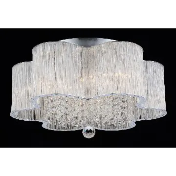 D450mm Crystal Lamp White Glass Ceiling Lights