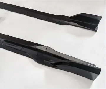 BMW X3 Side Skirt Modifications: Discover the Warrior Edition with Glossy Black Carbon Fiber Finish