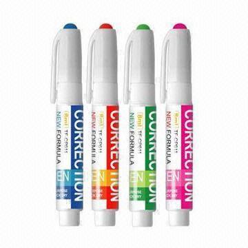 Correction Pens with 4mL Volume, Non-toxic, Eco-friendly and Available in Various Designs