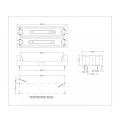 THM Plastic Partement / support de PCB polarisé pour les batteries cylindriques AAA