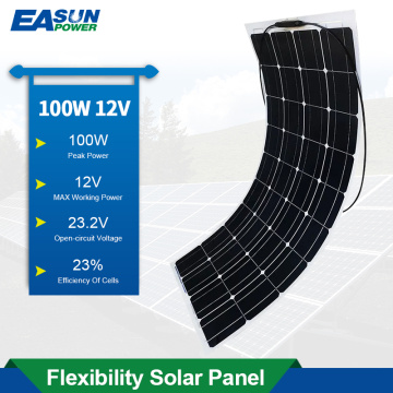 Painel solar flexível de 100w ETFE