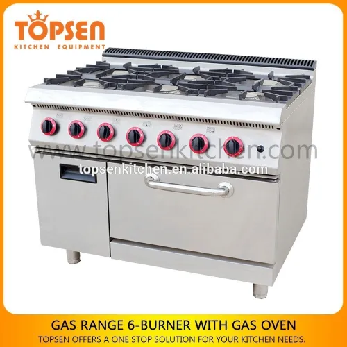 Commercial Cooking Range 6 Burners,freestanding Cooking Range, High