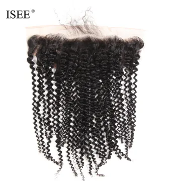 Wholesale Ear To Ear Transparent Swiss Lace Raw Kinky Curly Frontal
