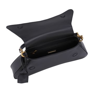 Crescent Genuine Leather Shoulder Bag