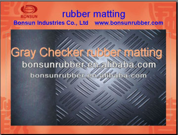 3mm, 4mm, 5mm, 6mm thick Anti-slip checker rubber floor matting