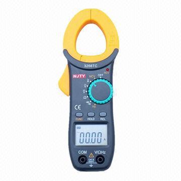 3-3/4-digit Digital Clamp Meter, Measures ACA/ACV/DCV, Resistor and Frequency