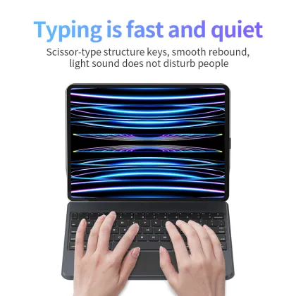 Smart Magnetic Wireless Keyboard Case