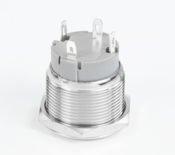 22mm logam tekan butang suis 1no 3pin terminal rata simbol cincin yang diketuai kalis air