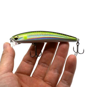 AOCLU Topwater Hybrid Pencil Stick Rattle Lure for Freshwater Seabass Fishing