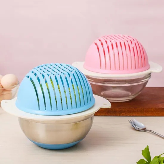 304 Stainless Steel Salad Slicer Mixing Bowl
