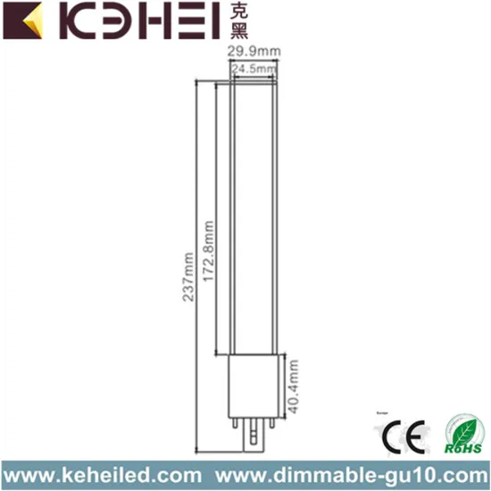 6000K G23 LED Tubes 8W with Aluminum Material