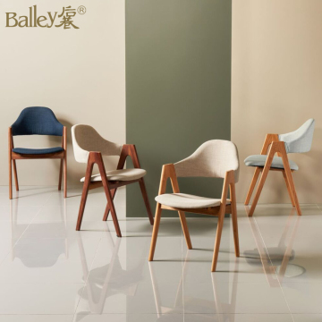 Nordic Modern Solid Wood A-Shaped Dining Chairs for Wholesale