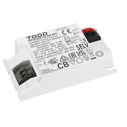 Mini LED Driver 28w 100-800mA NFC