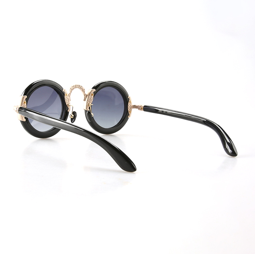 Vintage Cylindrical Buffalo Horn Sunglasses
