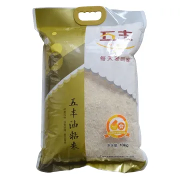 Custom Rice Packaging Storage Bag - Leak-Proof Zip Lock Bag (1kg/2.5kg/5kg/10kg) with Wrist Buckle