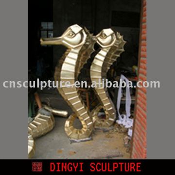 modern wrought Copper sculpture