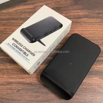 15W Fast Wireless Charger Convertible Stand for Samsung Galaxy S23/S22/S21/Note20 Ultra/S10/S9+
