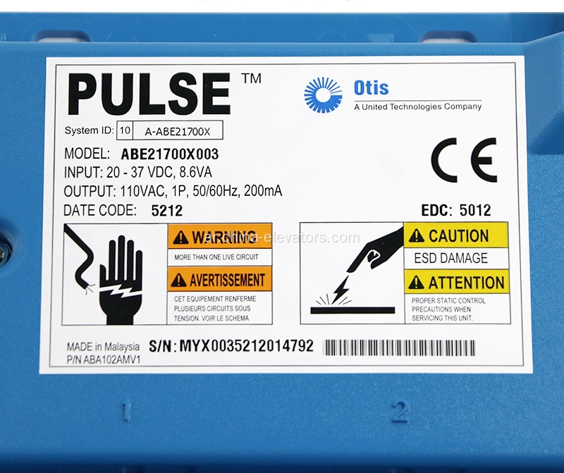 نظام مراقبة CSB ABE21700X003 لمصاعد OTIS