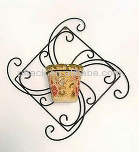 PF-FB02 Black power coat wall mounted flower pots